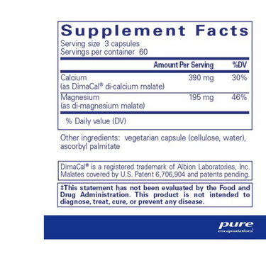 Calcium Magnesium (malate) 2:1 180's